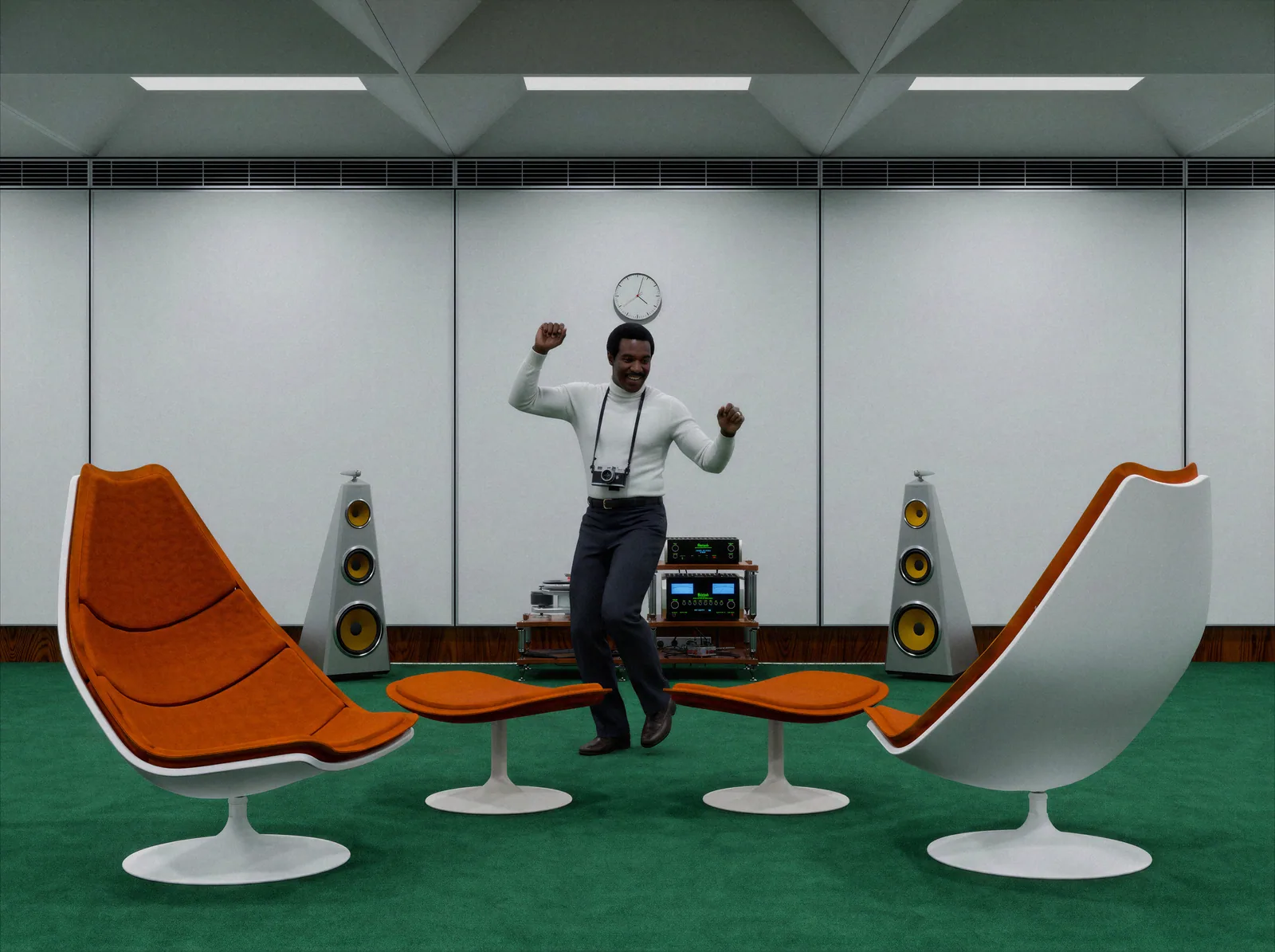 Series 901 loudspeakers in a listening room