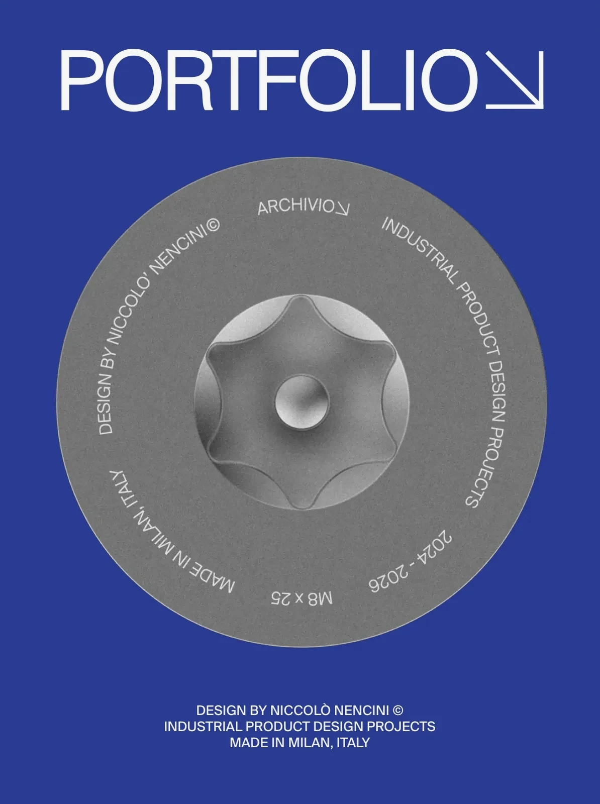Printed portfolio cover